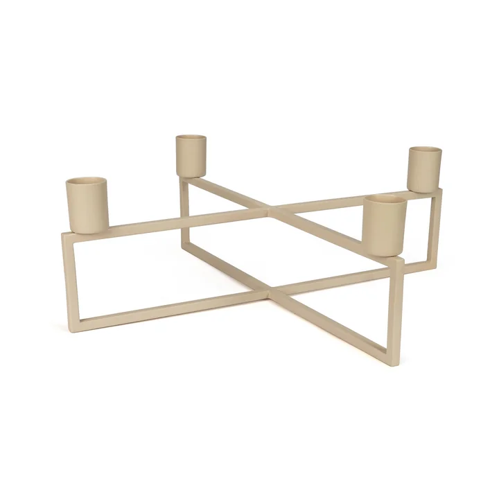 4Flames Bougeoir, carré / rose de HANA