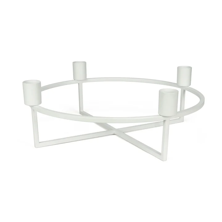 4Flames Bougeoir, rond / blanc de HANA