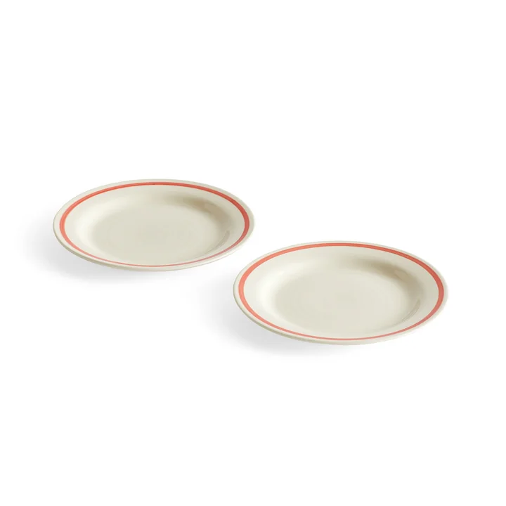 Sobremesa Assiette, Ø 18,5 cm, rouge (set de 2) de HAY