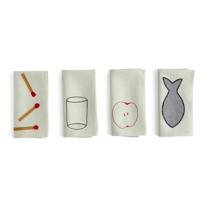 Sobremesa Serviette de table, vert (set de 4) de HAY