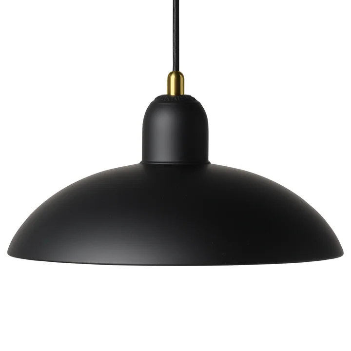 KAISER idell 6631-P Suspension, noir mat / laiton de Fritz Hansen
