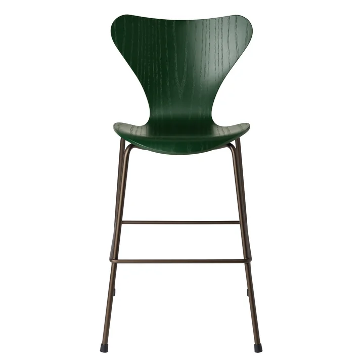 Serie 7 Junior Chaise, Brown Bronze / evergreen de Fritz Hansen