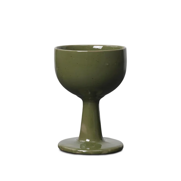 Floccula Verre à vin, vert de Ferm Living