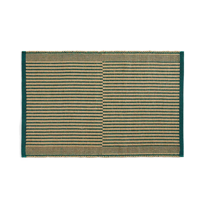 Tapis Paillasson, noir / vert de HAY