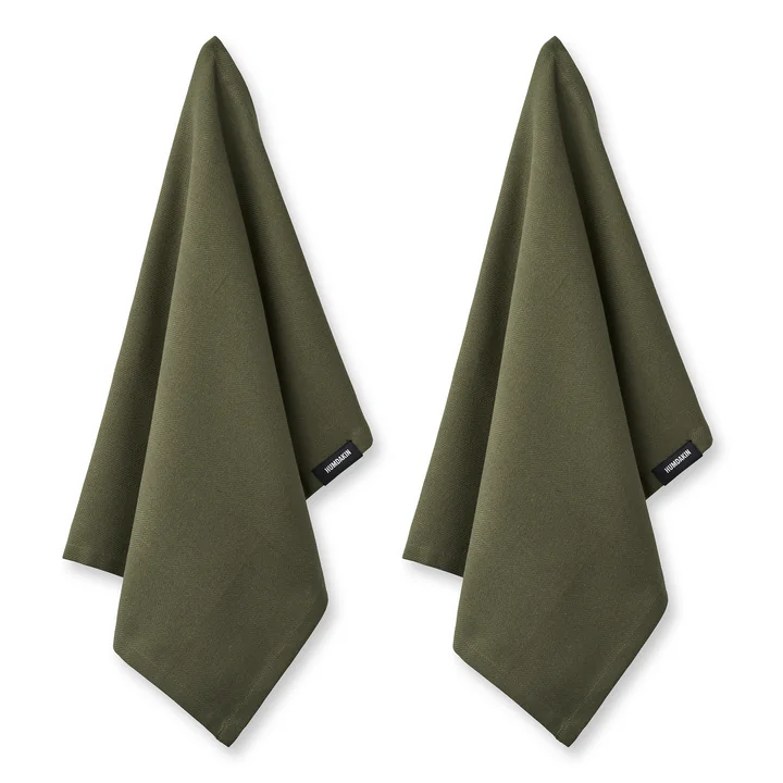 Torchon en coton bio de Humdakin dans la version evergreen