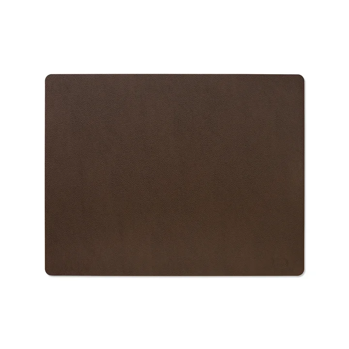 Set de table Square L de Lind DNA dans la version Serene rouge-brun