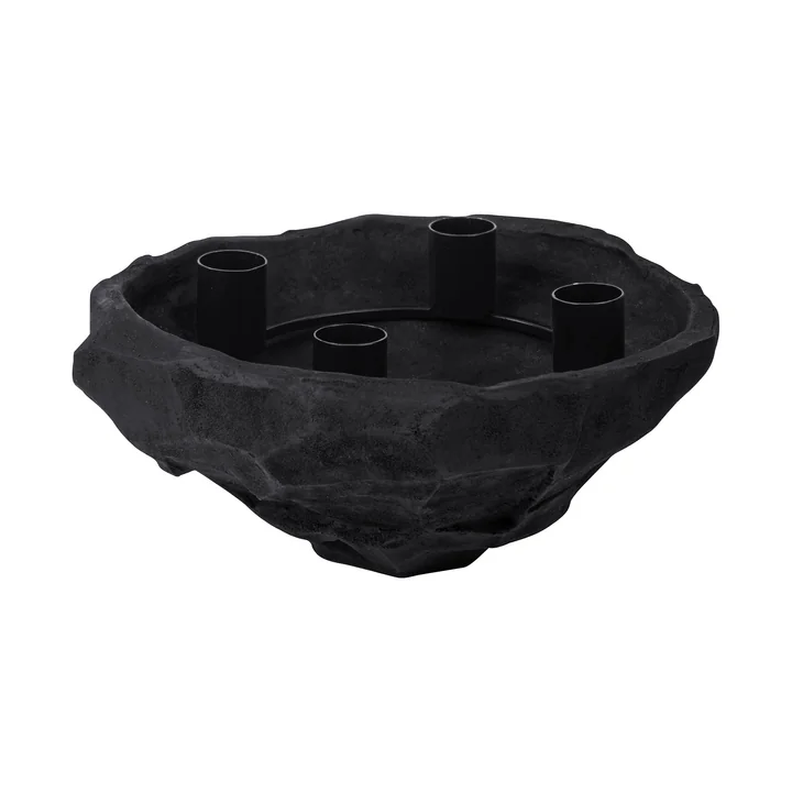 Art Piece Nuki Bougeoir de Mette Ditmer en couleur noir