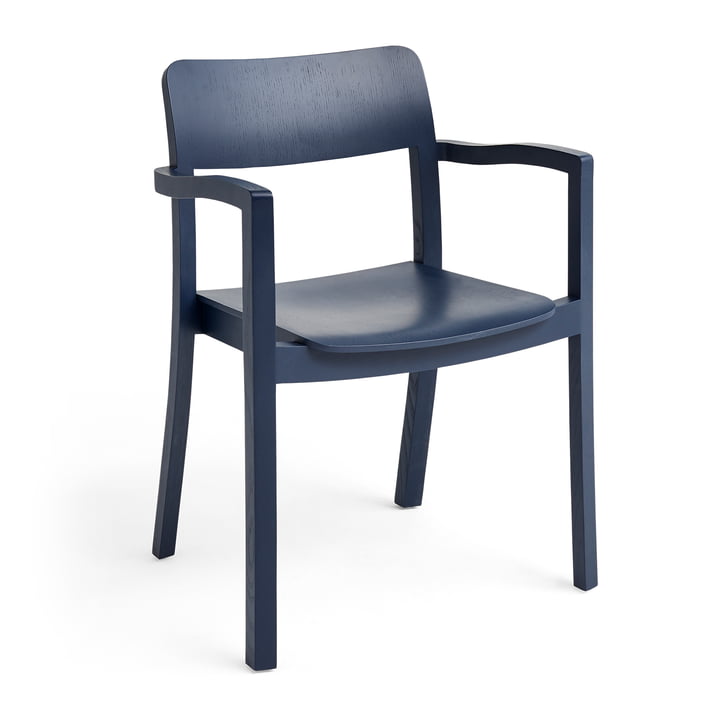 Pastis Chaise avec accoudoirs, steel blue de Hay