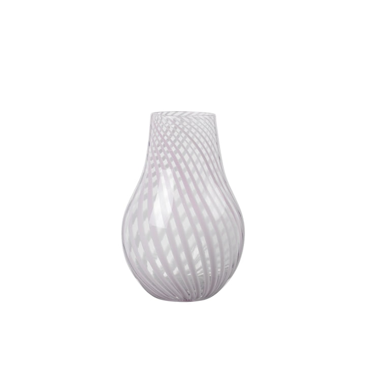 Ada Crossstripe Vase, H 22,5 cm, lavender grey de Broste Copenhagen