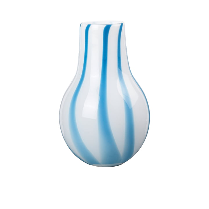 Ada Stripe Vase, H 37 cm, bleu clair de Broste Copenhagen