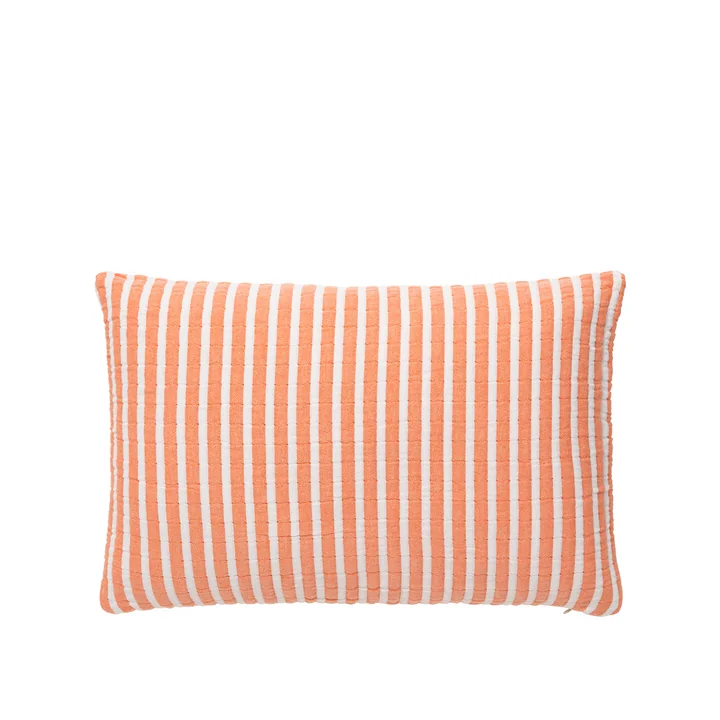 Evi Taie d'oreiller, 60 x 40 cm, pumpkin orange / white de Boste Copenhagen