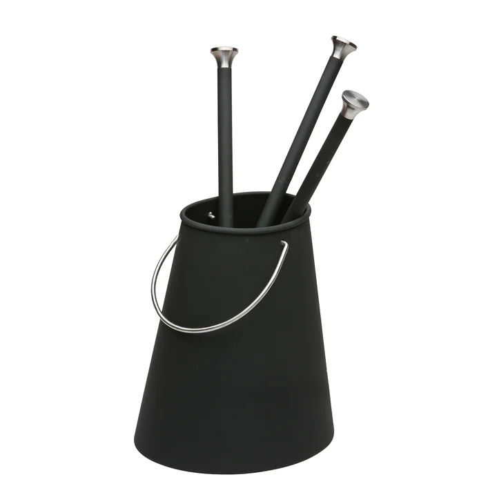 Ellipse Set d'ustensiles de cheminée, noir (4 pcs.) de Morsø