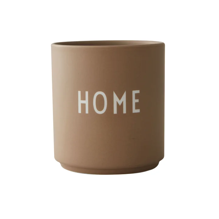 AJ Favourite Tasse en porcelaine, Accueil / marron de Design Letters