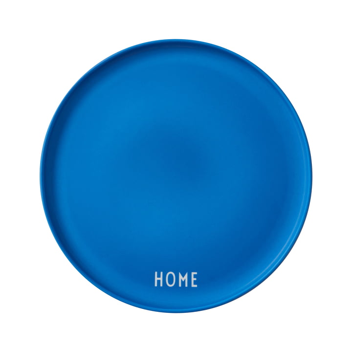 AJ Favourite Assiette en porcelaine, Home / bleu cobalt de Design Letters