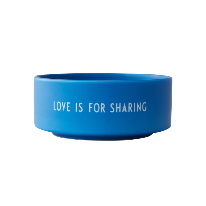 Snack Bol, Love is for sharing / bleu cobalt de Design Letters