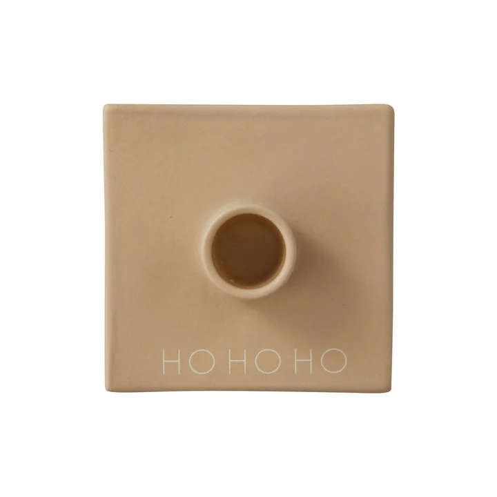 Tell your Christmas Story Bougeoir, Ho Ho Ho / beige de Design Letters
