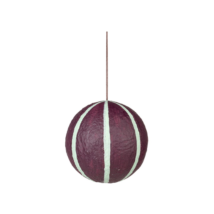 Broste Copenhagen - Sphere Boule de Noël, Ø 12 cm, blackberry wine