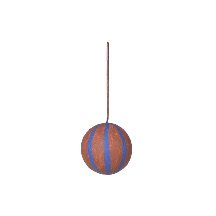 Broste Copenhagen - Sphere Boule de Noël, Ø 8 cm, caramel brown