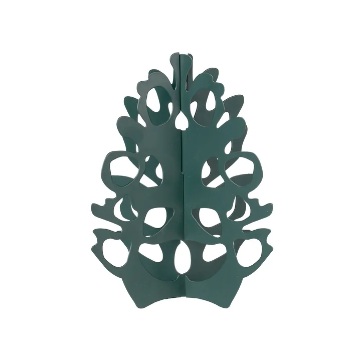 Broste Copenhagen - Christmas Cone Décoration de table, Ø 16 cm, forest green