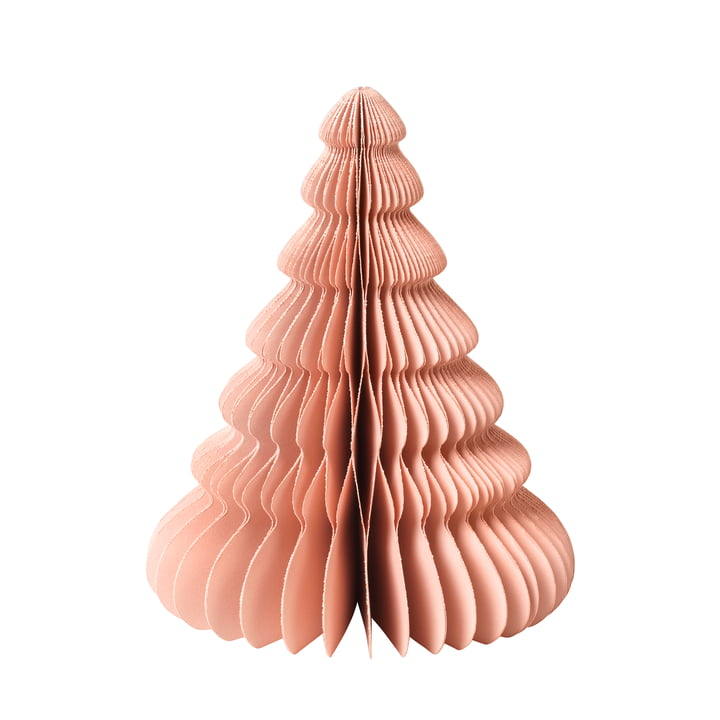 Paper Christmas Tree Décoration, Ø 13 x H 15 cm, dusty pink de Broste Copenhagen