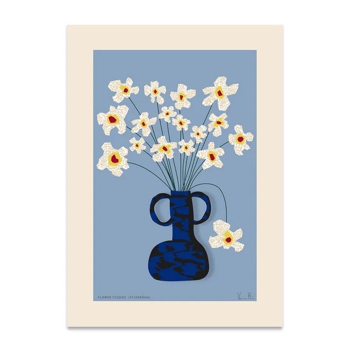 Études de fleurs 04 (Stjärnöga) Poster de Paper Collective dans la version 50 x 70 cm