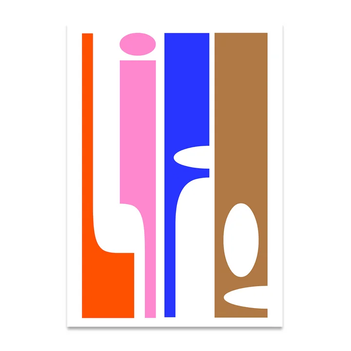 Life Poster de Paper Collective dans la version 50 x 70 cm
