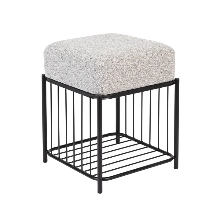 Comfy Tabouret de Livingstone dans la finition noir / gris
