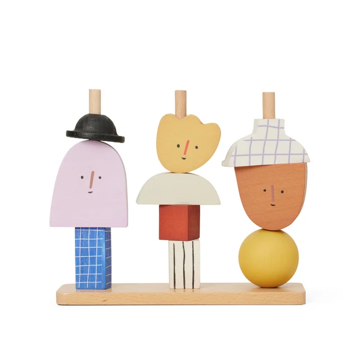 Ferm Living - Character Stacking Blocks Pièces de jeu, multi