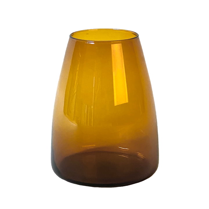 Dim Smooth Vase moyen de XLBoom dans la couleur ambre