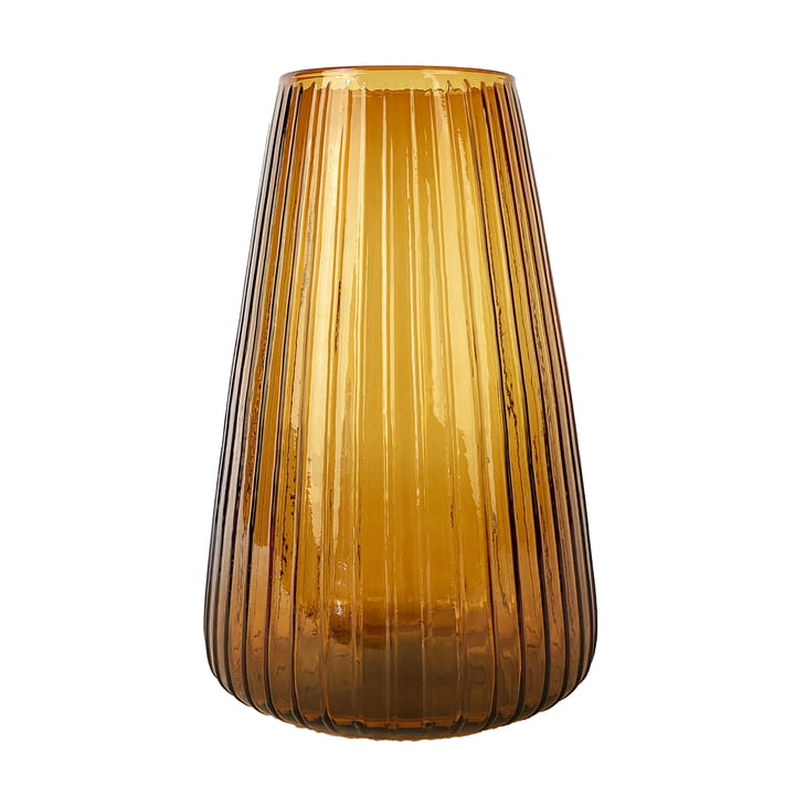 Dim Stripe Vase large de XLBoom dans la version ambre