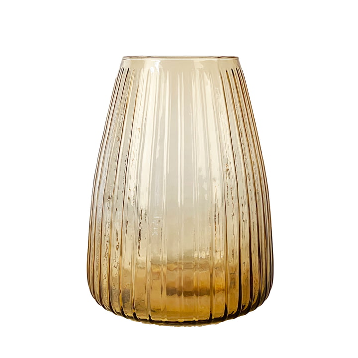 Dim Stripe Vase medium de XLBoom dans la version amber light