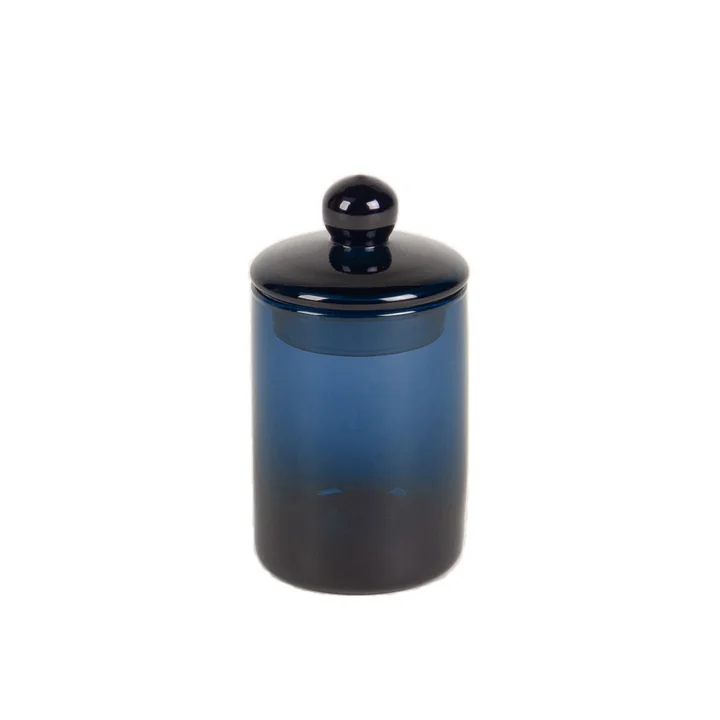 Mika Récipient avec couvercle small de XLBoom de couleur bleue