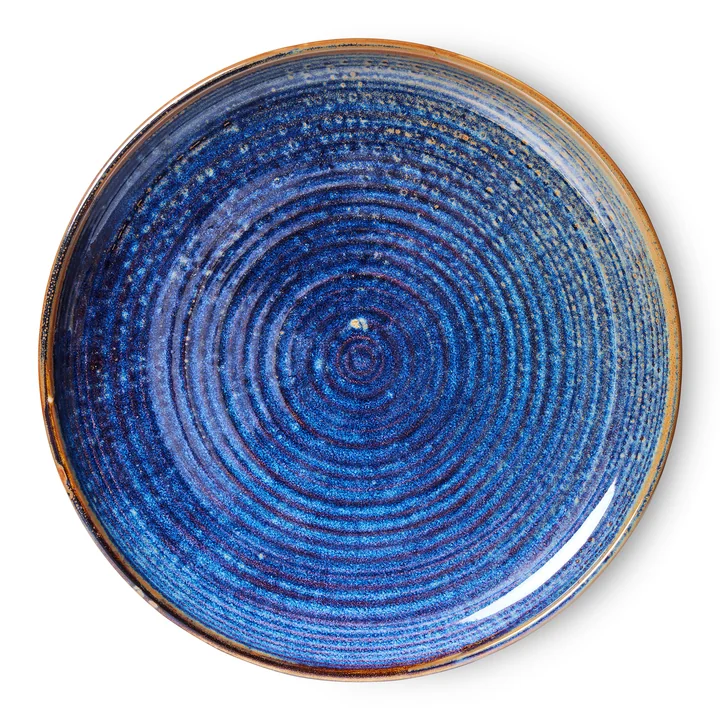 Chef Ceramics Assiette de HKliving dans la version rustic blue