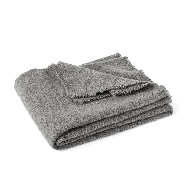 Mono couverture de laine, 130 x 180 cm, gris acier de Hay