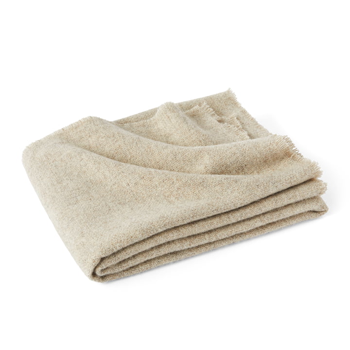 Mono couverture de laine, 130 x 180 cm, creme melange de Hay