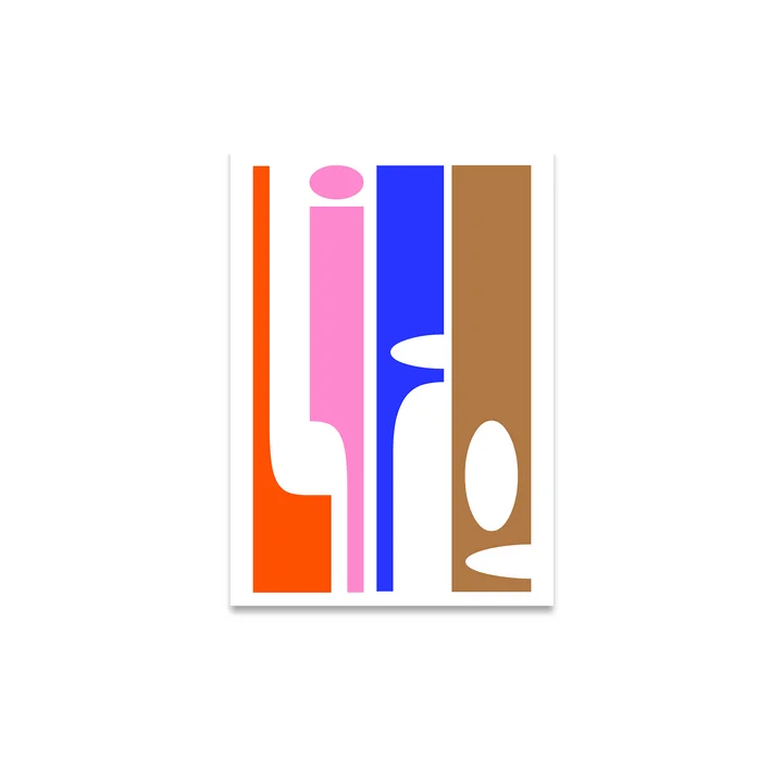 Life Poster de Paper Collective dans la version 30 x 40 cm