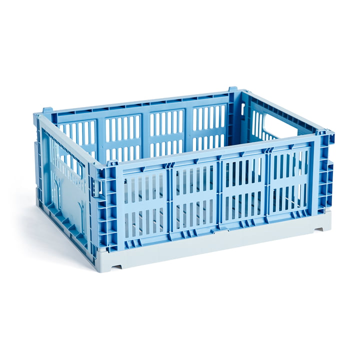 Colour Crate Mix M, 34,5 x 26,5 cm, sky blue, recycled de Hay