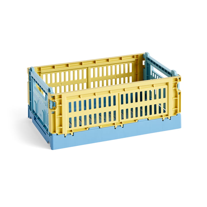 Colour Crate Mix Panier S, 26,5 x 17 cm, dusty yellow, recycled de Hay