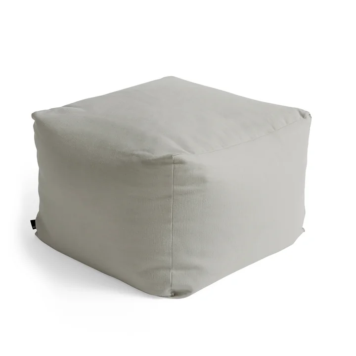 Planar Pouf, H 40 cm, gris clair de HAY