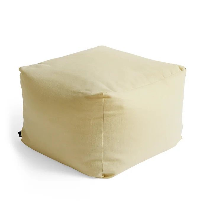 Planar Pouf, H 40 cm, jaune de HAY