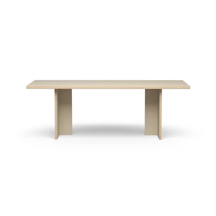 Table de salle à manger rectangulaire, 220 cm, cream de HKliving