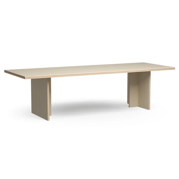 Table de salle à manger rectangulaire, 280 cm, cream de HKliving