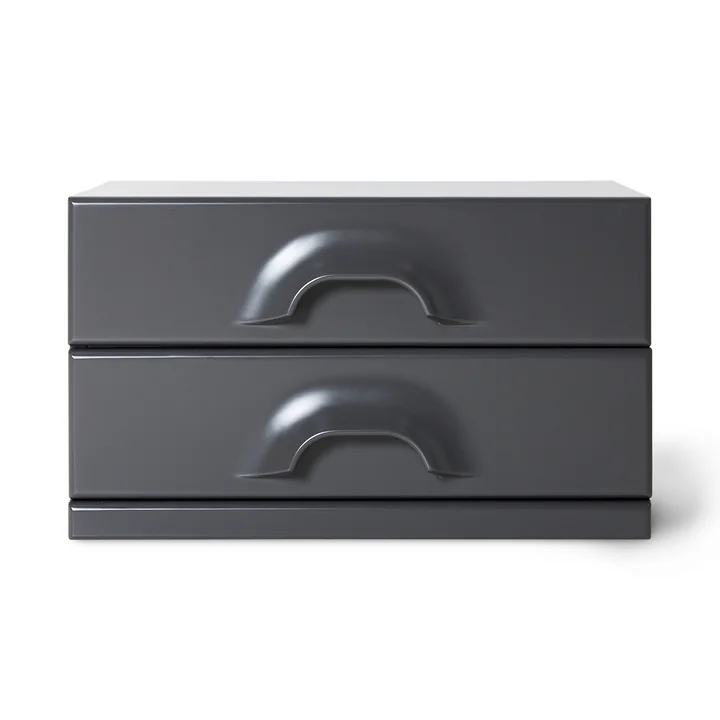 Table de nuit avec tiroirs, charcoal de HKliving