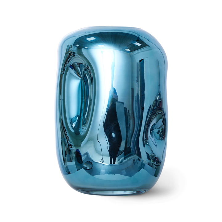 Objects Chrome Vase, bleu de HKliving
