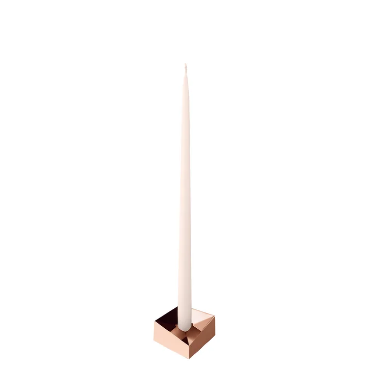 Reflect Bougeoir de Stoff Nagel dans la version small, or rose