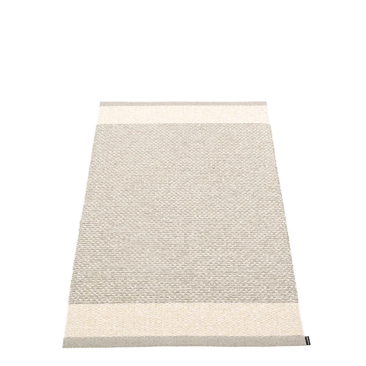 Edit Tapis, 70 x 120 cm, linen / vanilla / stone metallic de Pappelina