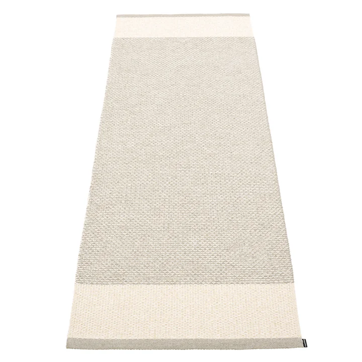 Edit Tapis, 70 x 200 cm, linen / vanilla / stone metallic de Pappelina