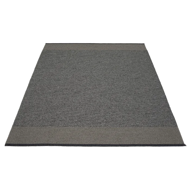 Edit Tapis, 180 x 260 cm, edit black / charcoal / granit metallic de Pappelina