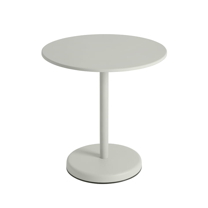 Linear Steel Table de bistrot Outdoor, Ø 70 x H 73 cm, gris de Muuto