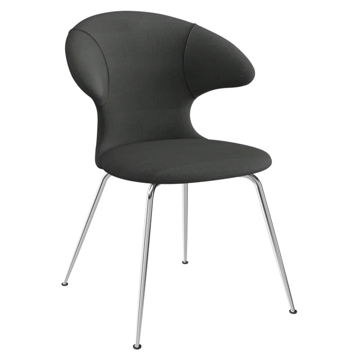 Time Flies Chaise, piètement chromé, shadow de Umage